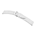 Læderurrem i præget alligator, i hvid fra RIOS1931